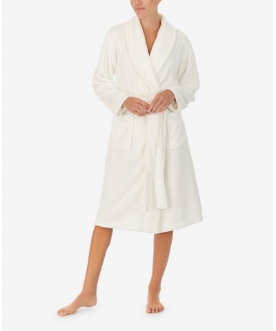 Women's Shawl Collar Long Robe White $39.56 Sleepwear