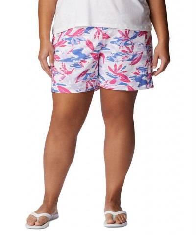 Plus Size PFG Tidal II Adjustable-Waist SPF Shorts Ultra Pink Print $28.80 Shorts