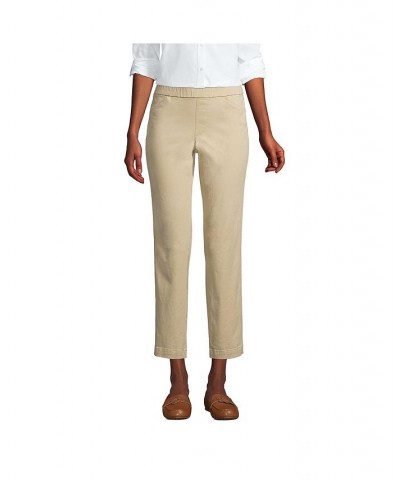 Women's Tall Mid Rise Pull On Knockabout Chino Crop Pants Desert tan $39.75 Pants