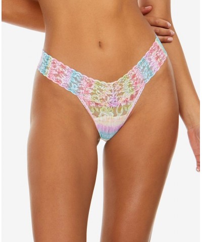 Low-Rise Printed Lace Thong Pansy $15.00 Panty