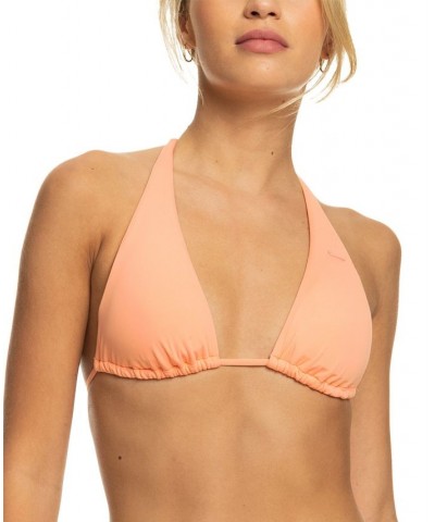 Juniors' Beach Classics Tiki Bikini Top Pink $27.50 Swimsuits