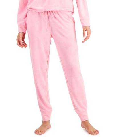 Printed Super Soft Jogger Pajama Pants Pink Tiedye Wash $10.68 Sleepwear