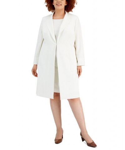 Plus Size Topper Jacket & Sheath Dress Suit Vanilla Ice $96.80 Suits