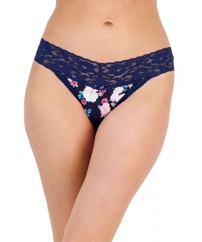Women's Lace-Trim Thong Underwear Bouquet Floral $8.63 Panty