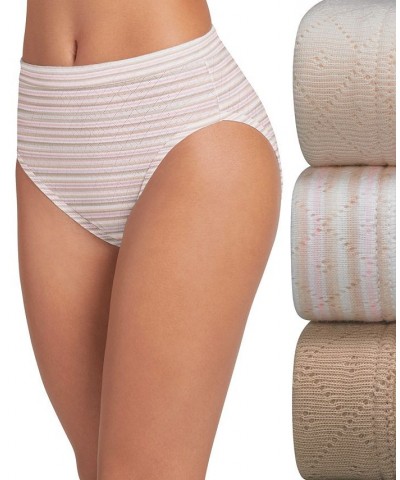Elance Cotton French Cut Underwear 3-Pk 1541 Extended Sizes Pink $9.84 Panty