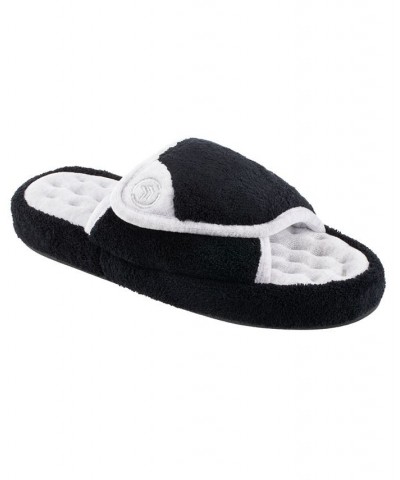 Isotoner Women's Microterry Pillowstep Slide Slipper Online Only Black $9.02 Shoes