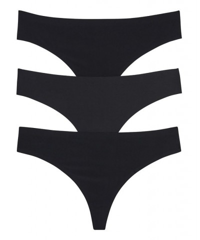 Women's Skinz Thong Underwear Set 3 Pieces Black, Black, Black $25.30 Panty