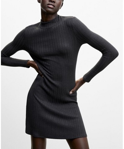 Women's Short Knitted Dress Gray $30.79 Dresses