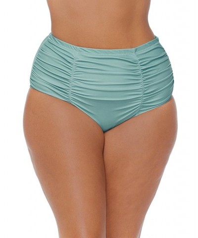 Trendy Plus Size Calabasas Aries Tankini & Matching Bottoms Jade $33.44 Swimsuits