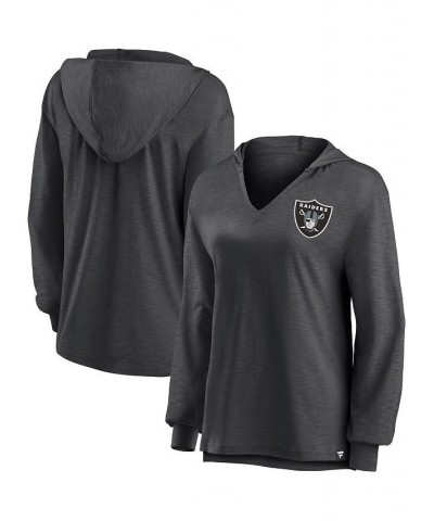 Women's Branded Black Las Vegas Raiders Jumper V-Neck Pullover Hoodie Black $34.19 Sweatshirts