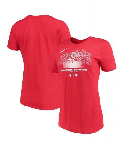 Women's James Harden Red Houston Rockets 2018 NBA Playoffs Player T-shirt Red $20.70 Tops