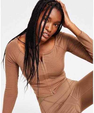 Style Not Size Missy and Plus Size Long Sleeve Square Neck Top Tan/Beige $10.04 Sleepwear