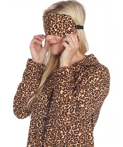 3-Piece Cozy Pajama Set Brown Cheetah $21.32 Sleepwear