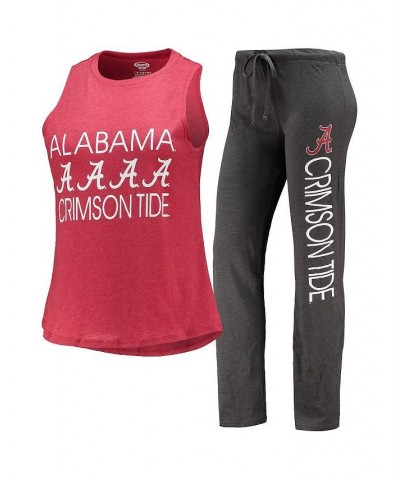 Women's Charcoal Crimson Alabama Crimson Tide Tank Top and Pants Sleep Set Charcoal, Crimson $26.65 Pajama