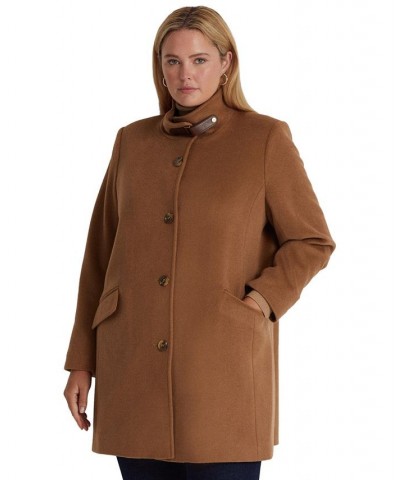 Women's Buckle-Collar Coat New Vicuna $86.40 Coats