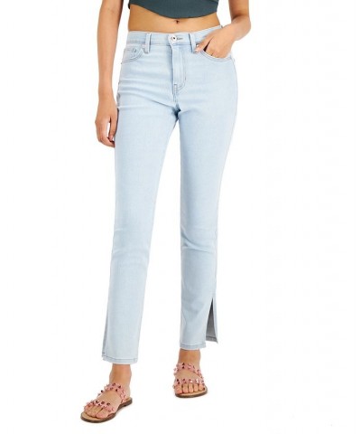 Juniors' Side Slit Relaxed Skinny Jeans Sweet and Spicy $15.68 Jeans